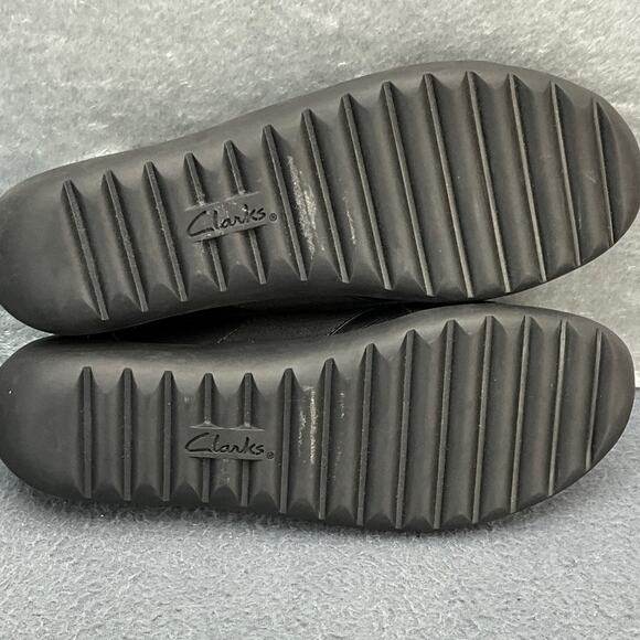 Clarks Medora Jem Black Stretch Cross Strap Flats Slip On Comfort Loafer Women 9 - Picture 7 of 8